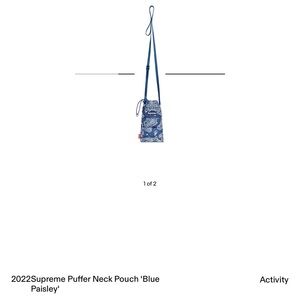 Supreme puffer neck pouch